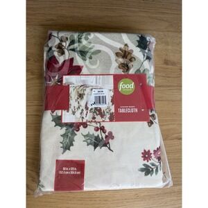 Christmas Holiday Food Network Kohls Juniper Berry Tablecloth 60x120 in NIP NEW